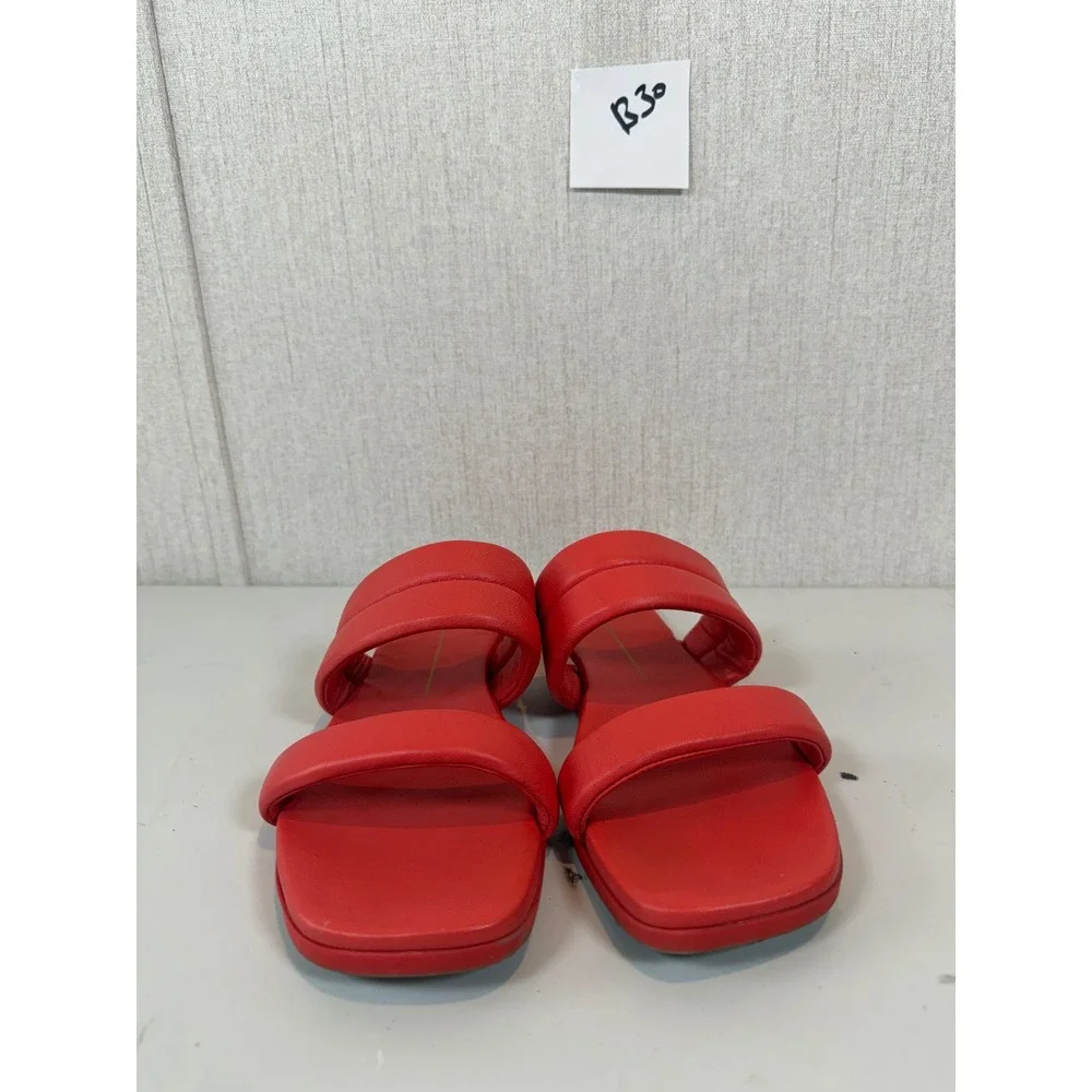 Dolce Vita Adore Slide Sandal In Orange Red‎ Size 9.5